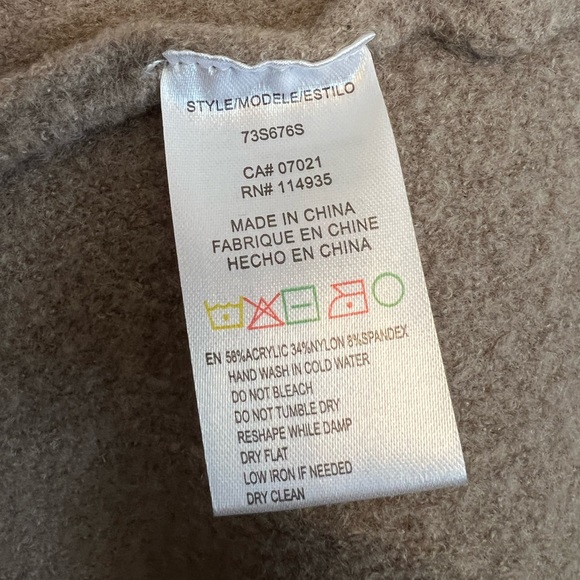 RD Style Taupe Michelle Coatigan size Medium new without tags - Picture 5 of 7